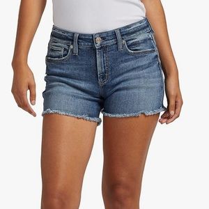Silver Jeans - Suki Shorts Cuery Fit Mid Rise Denim Design